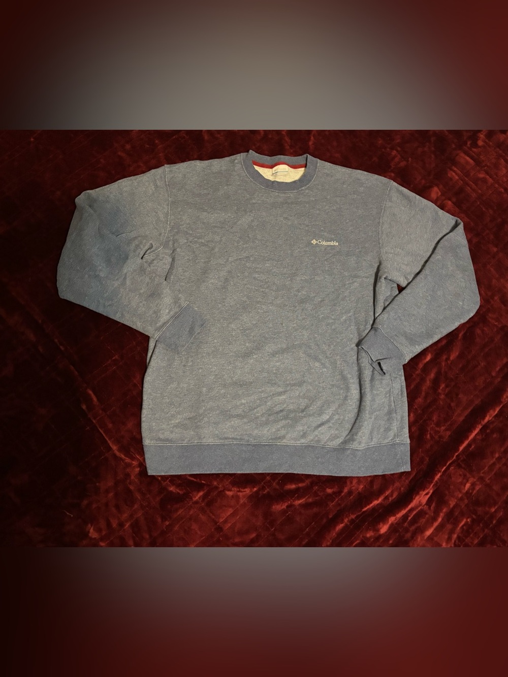 Columbia Men's Crewneck Sweatshirt in Heather Slate Blue